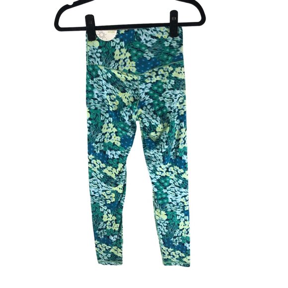 Offline By Aerie Real Me Xtra 7/8 Hi-Rise Legging Green/Blue Size S - Picture 2 of 5